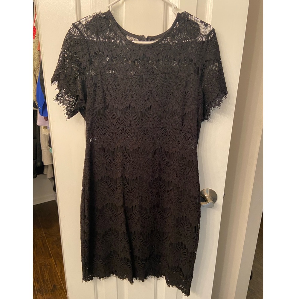 MINKPINK black lace cutout dress